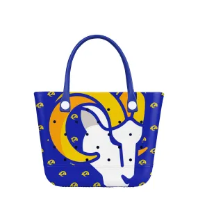 Los Angeles Rams NFL Big Logo Mini Print Tailgate Tote Bag