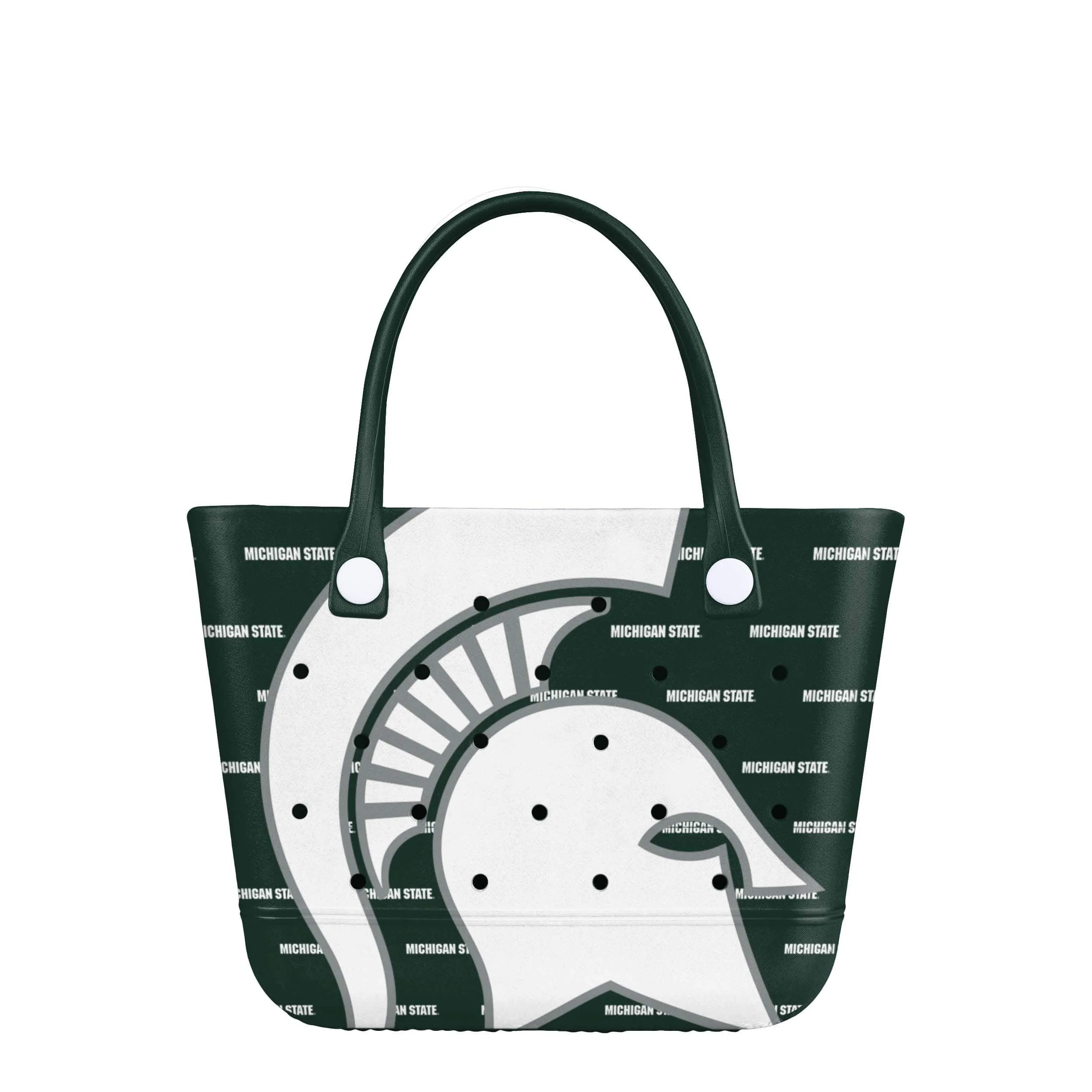 Michigan State Spartans NCAA Big Logo Mini Print Tailgate Tote Bag (PREORDER - SHIPS LATE JANUARY)
