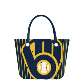 Milwaukee Brewers MLB Pinstripe Tailgate Tote Bag (PREORDER - SHIPS MID MARCH)