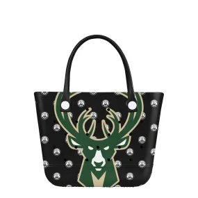 Milwaukee Bucks NBA Big Logo Mini Print Tailgate Tote Bag (PREORDER - SHIPS LATE JANUARY)