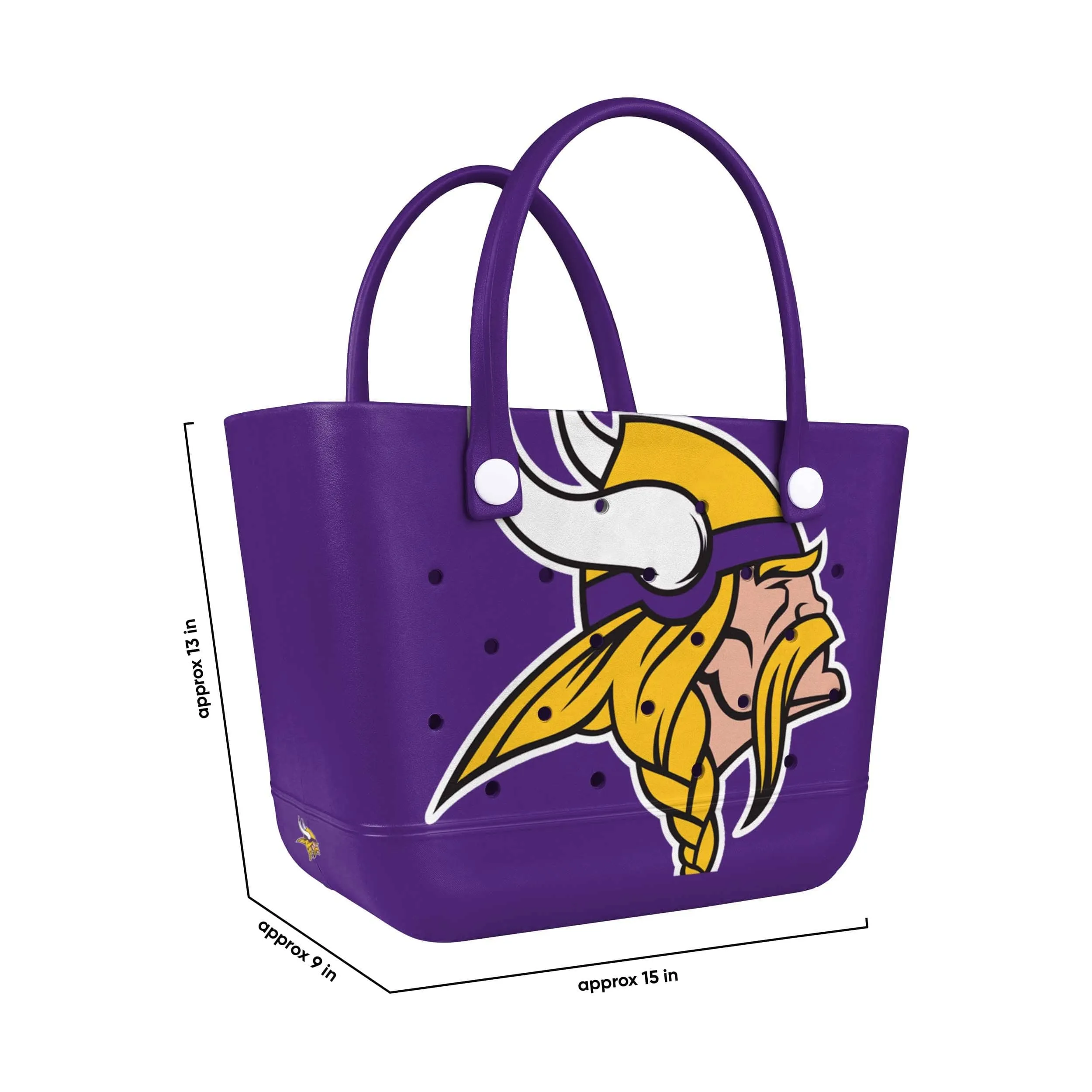 Minnesota Vikings NFL Big Logo Tailgate Tote Bag