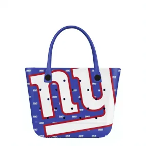 New York Giants NFL Big Logo Mini Print Tailgate Tote Bag