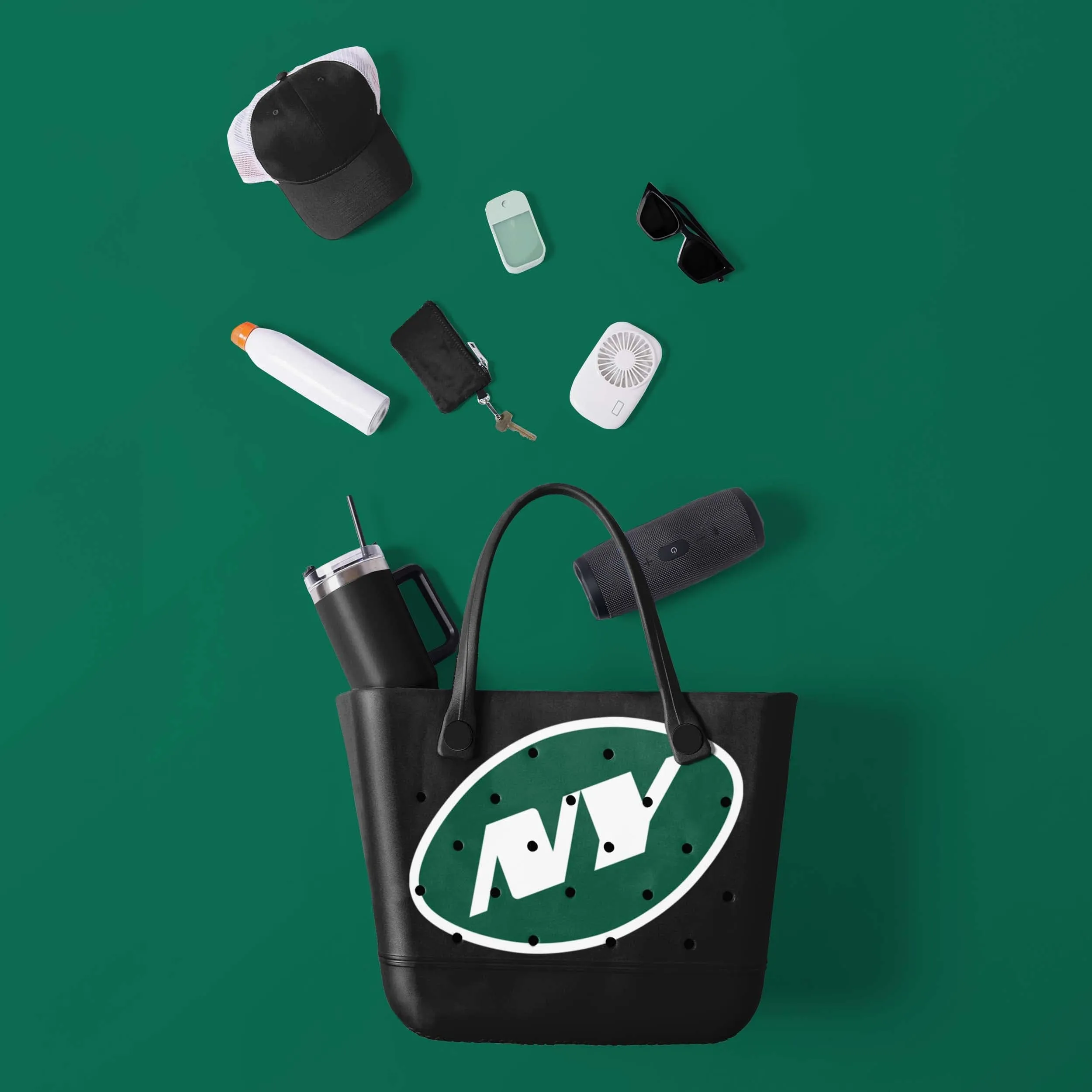 New York Jets NFL Big Logo Tailgate Tote Bag