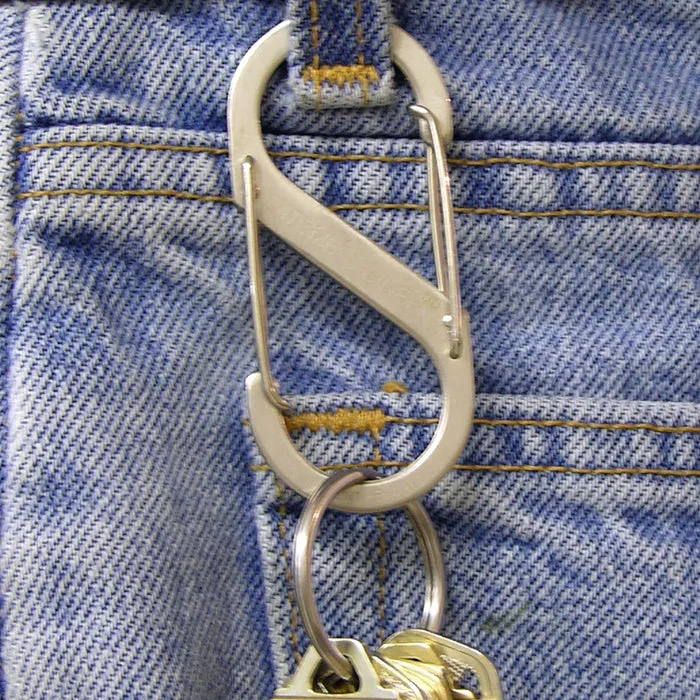 Nite Ize SB1-2PK-11 S-Biner Double-Gated Carabiner #1, Stainless Steel, 2-Pack