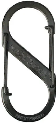Nite Ize SB4-03-01 S-Biner Black Stainless Steel Dual-Gate Carabiner #4, 75 Lb