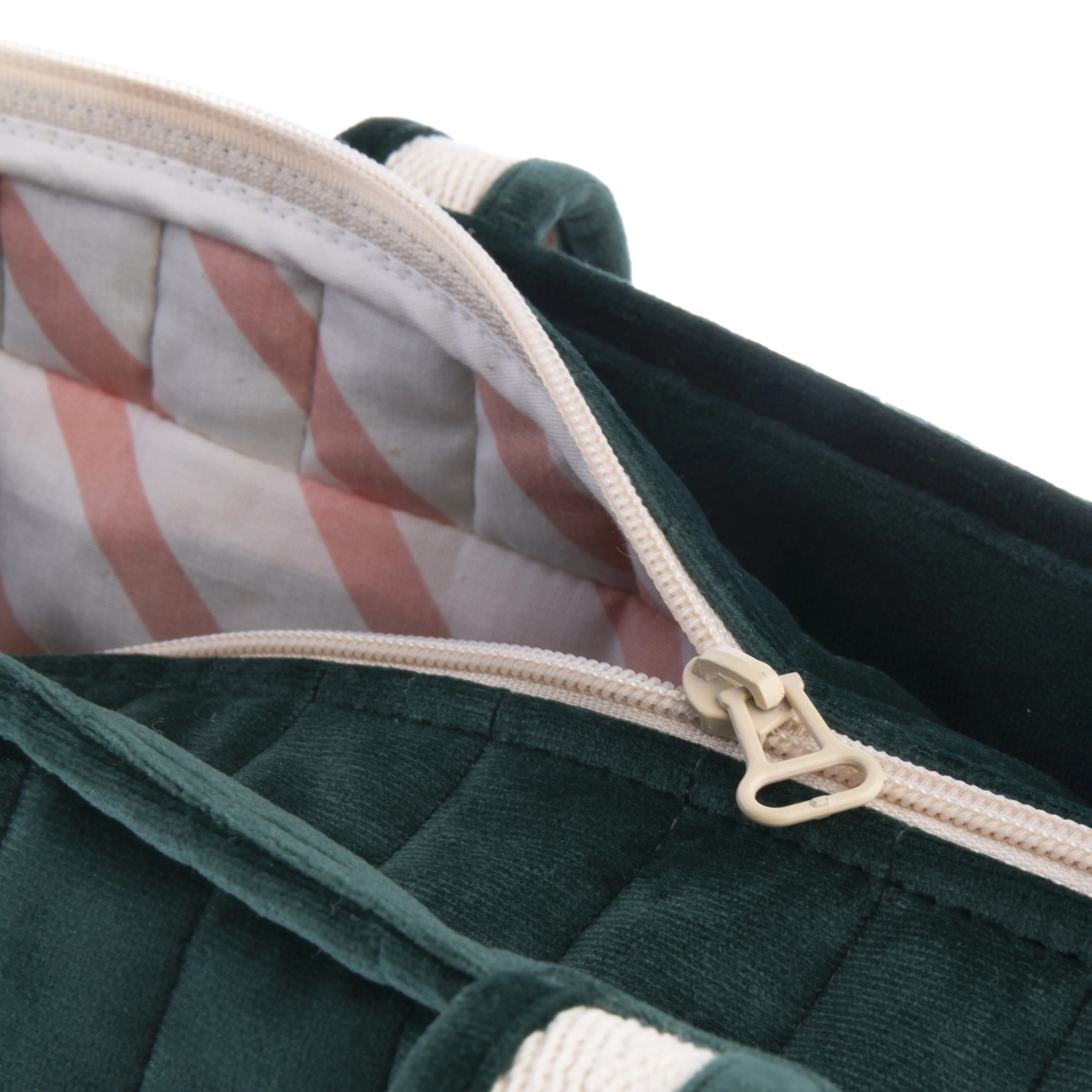 nobodinoz Savanna Velvet Maternity Bag Jungle Green