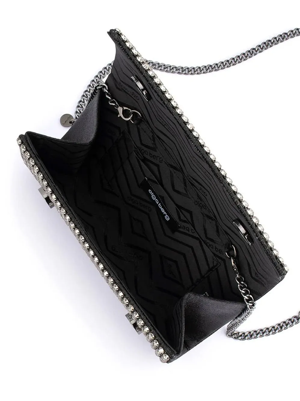 OLGA BERG MARIANA CRYSTAL CLUTCH