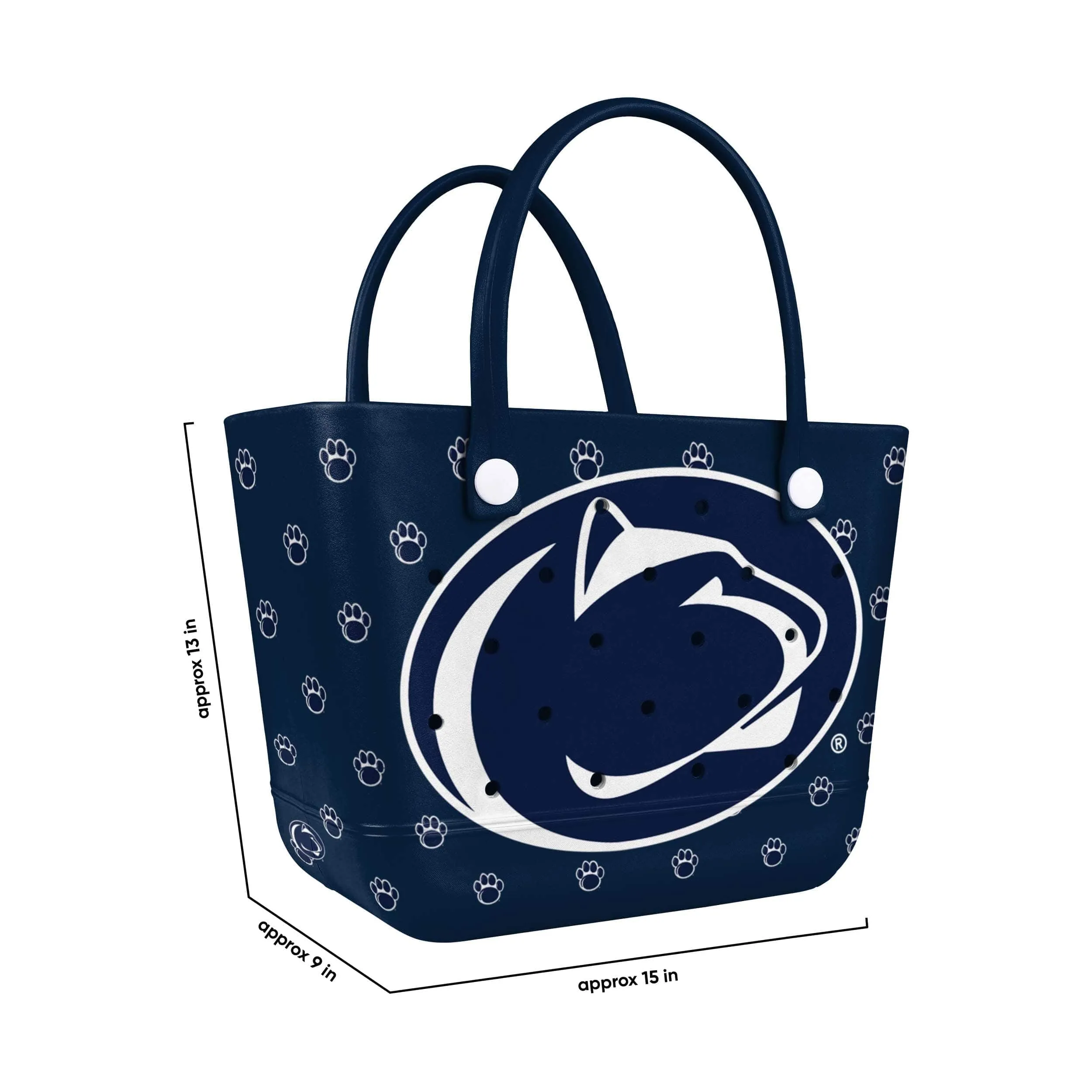 Penn State Nittany Lions NCAA Big Logo Mini Print Tailgate Tote Bag (PREORDER - SHIPS LATE JANUARY)