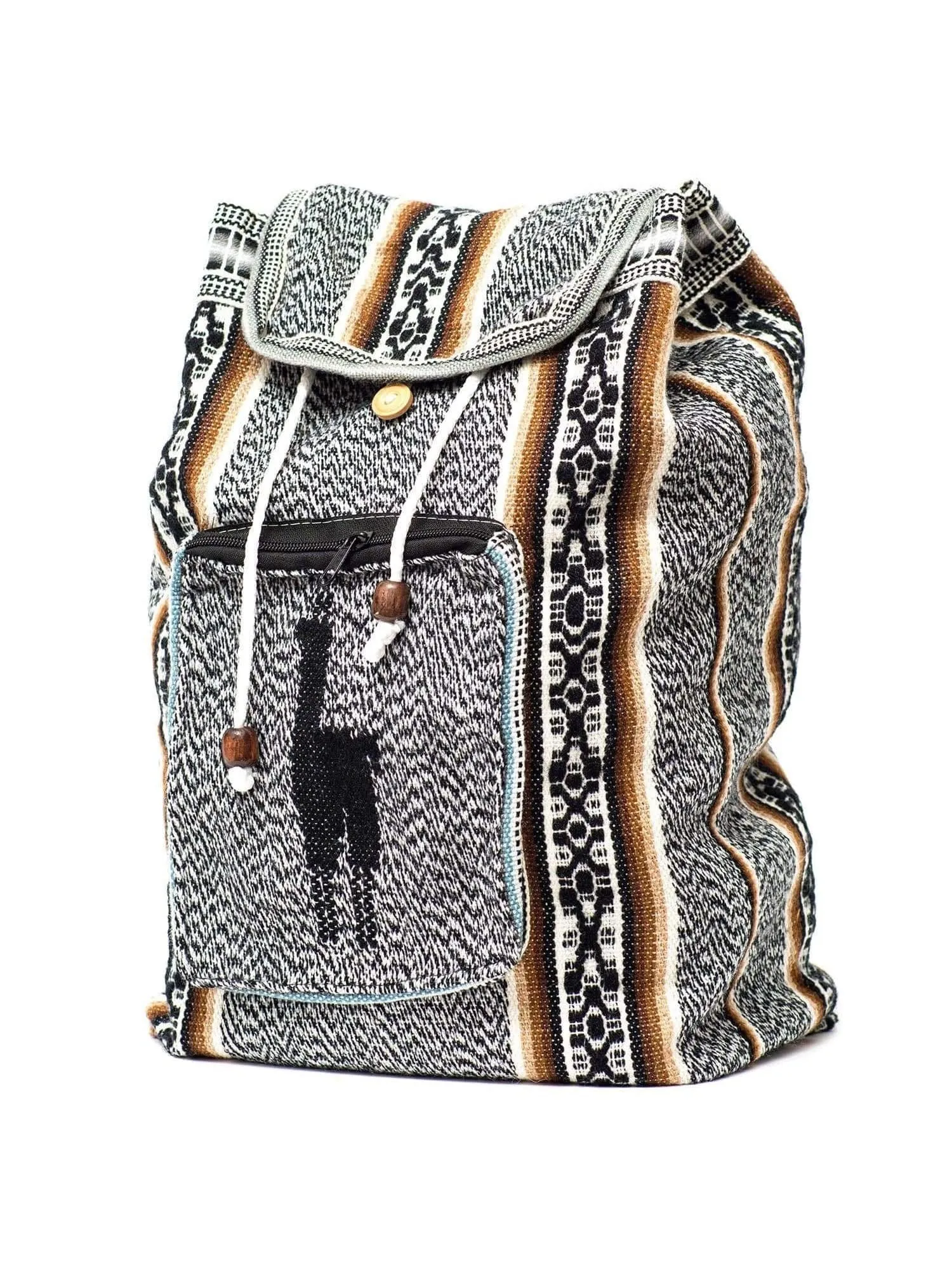 Peruvian Wool Backpack w/ Llama Pocket