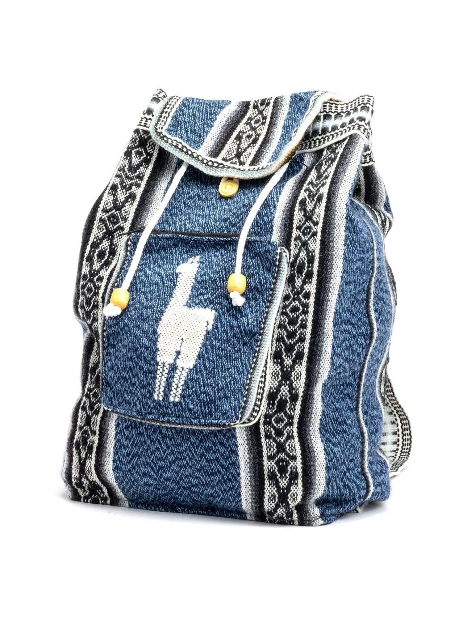 Peruvian Wool Backpack w/ Llama Pocket