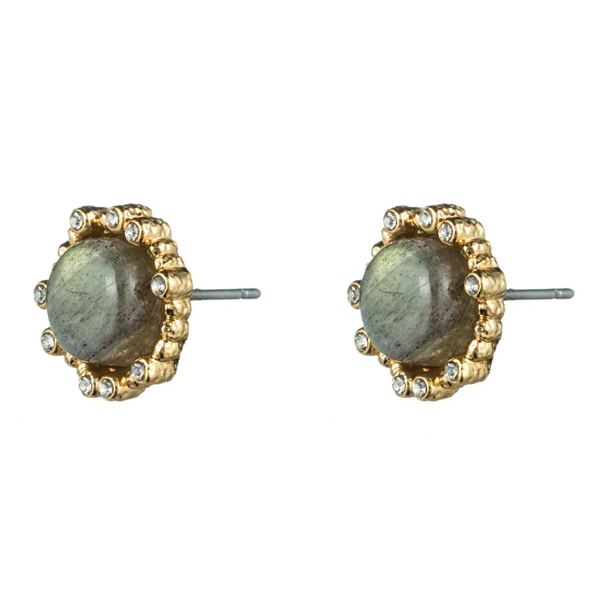 Phoenix Crystal Studded Post with Labradorite