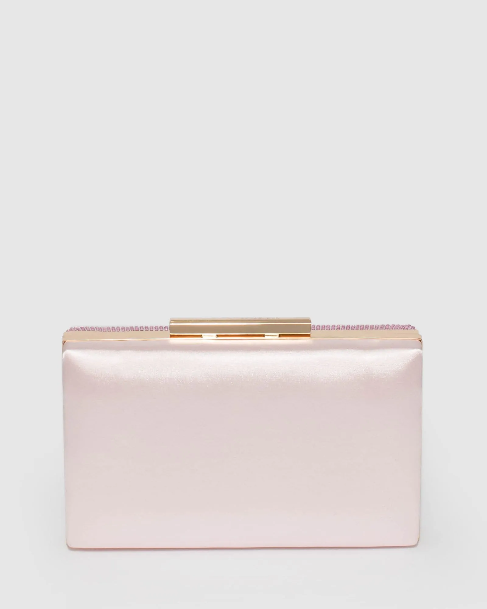 Pink Jaimi Crystal Clutch Bag