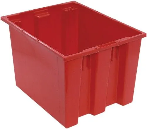 Quantum SNT195 Stack & Nest Totes, 15.5" x 19.5" x 13"