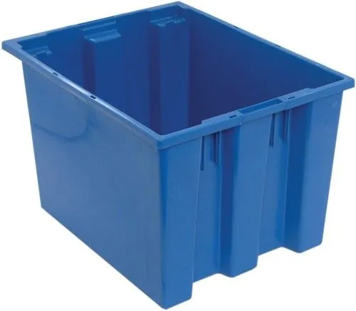 Quantum SNT195 Stack & Nest Totes, 15.5" x 19.5" x 13"