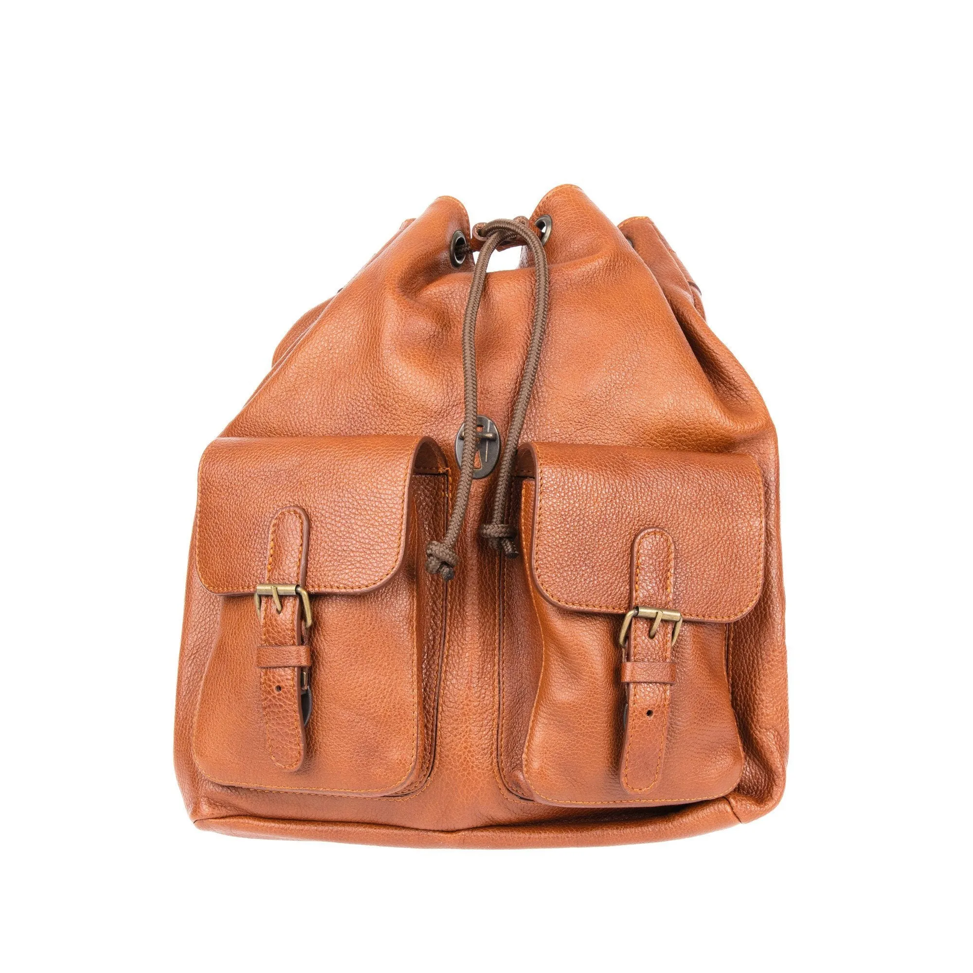 Ruitertassen Soft Leather Backpack, Cognac