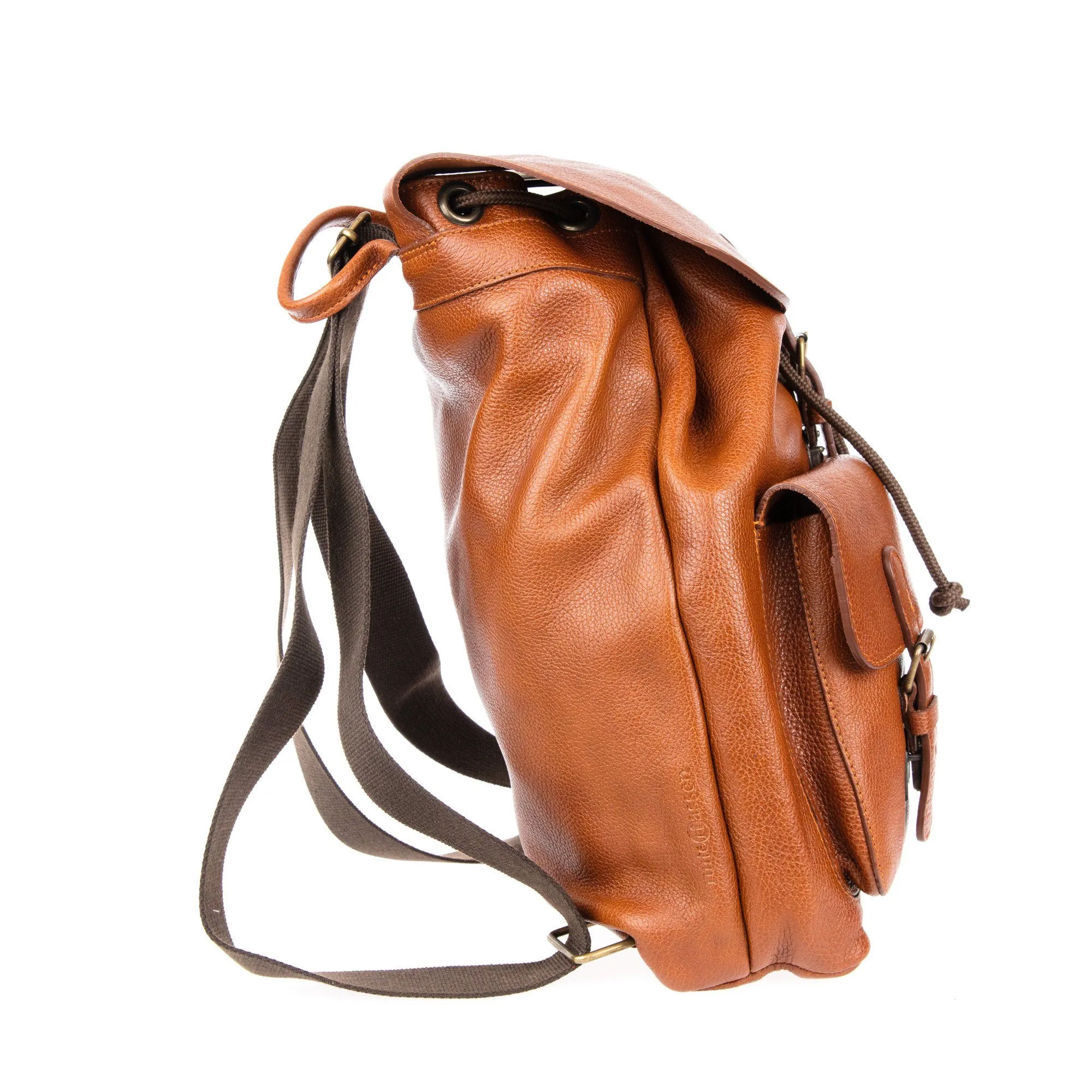 Ruitertassen Soft Leather Backpack, Cognac