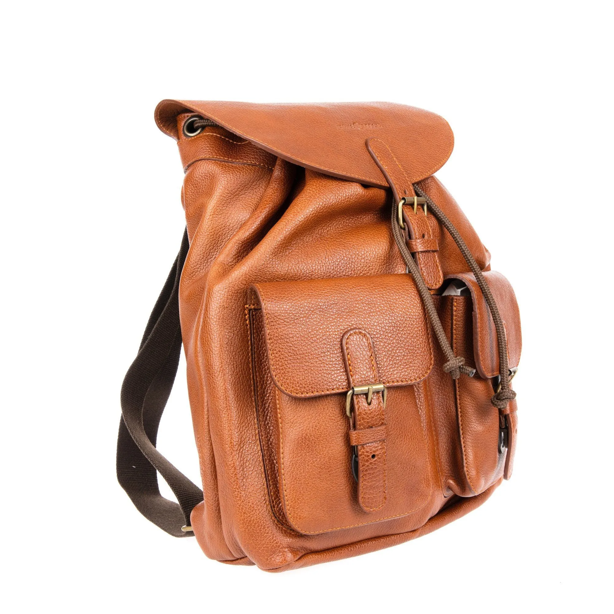 Ruitertassen Soft Leather Backpack, Cognac
