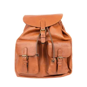 Ruitertassen Soft Leather Backpack, Cognac