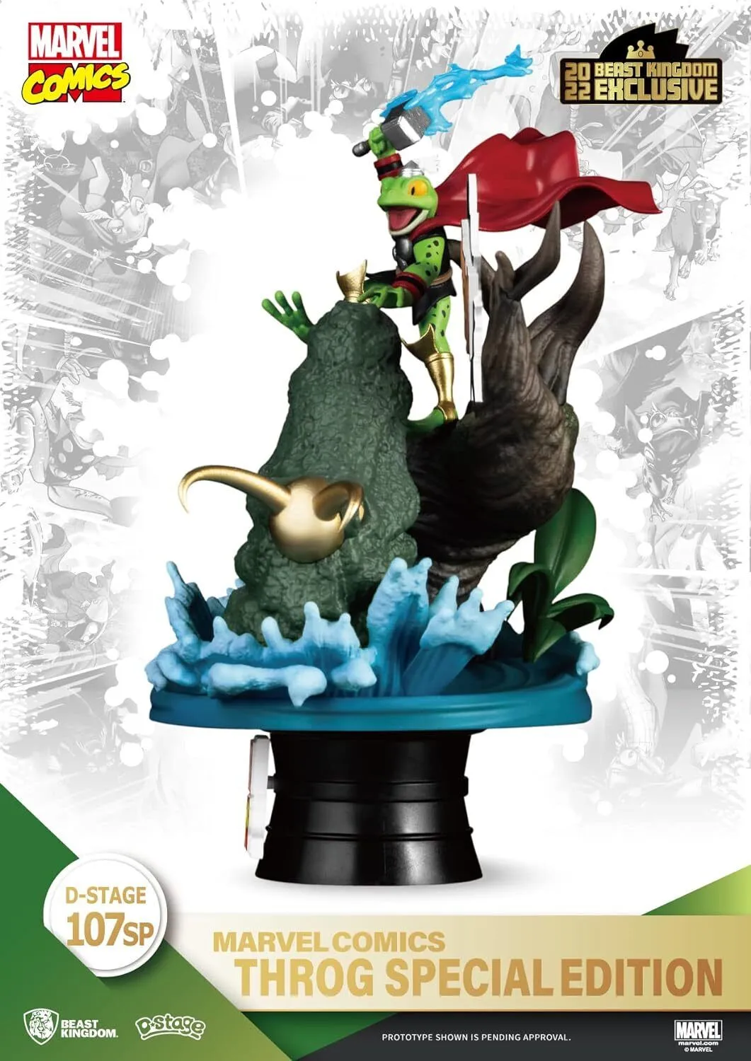 SDCC 2022 Exclusive - Marvel Comics DS-107SP Throg D-Stage Statue