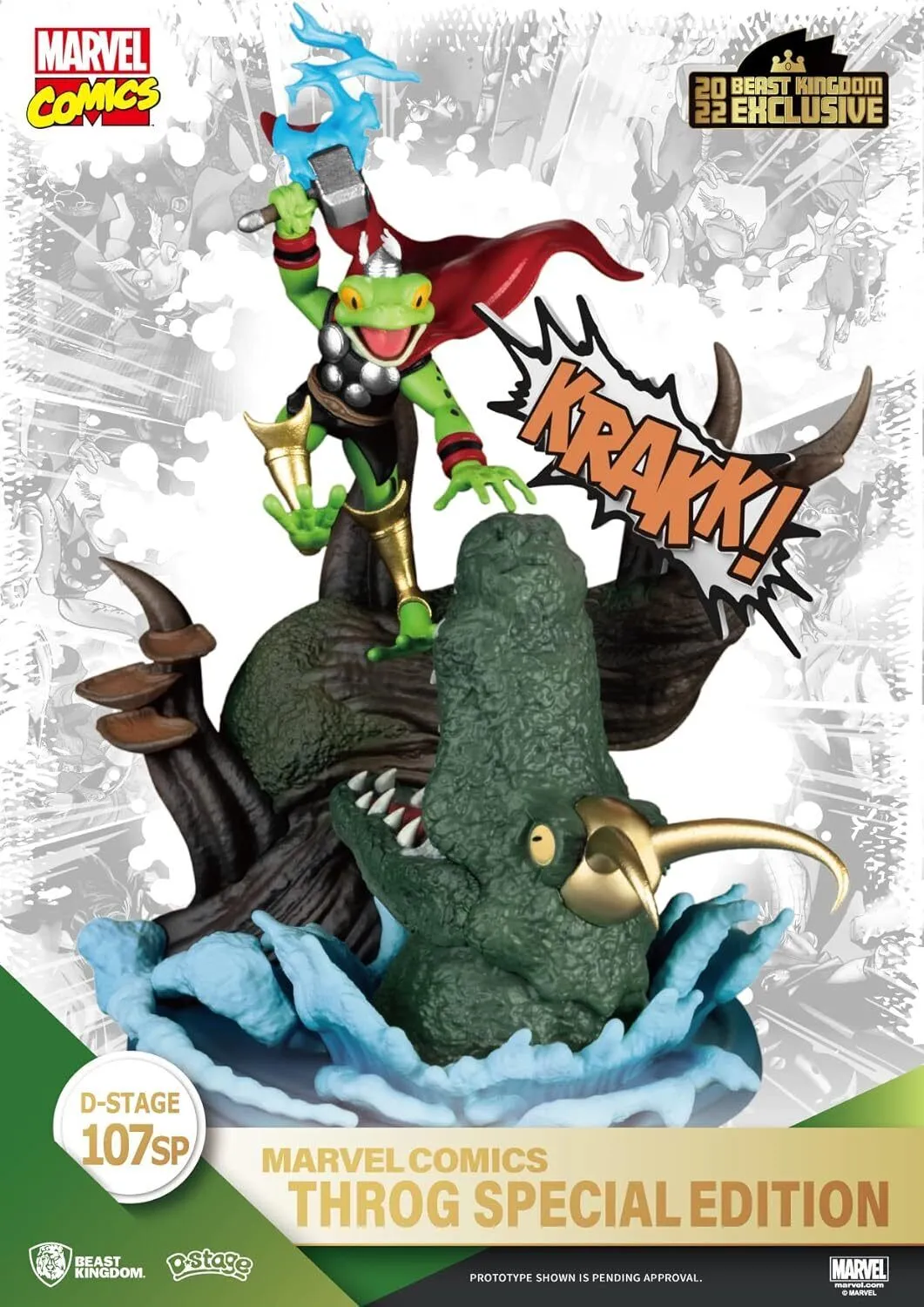 SDCC 2022 Exclusive - Marvel Comics DS-107SP Throg D-Stage Statue