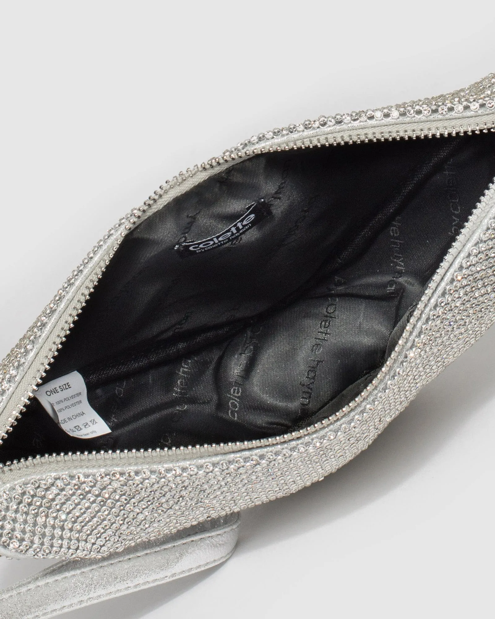 Silver Amy Triangle Clutch Bag