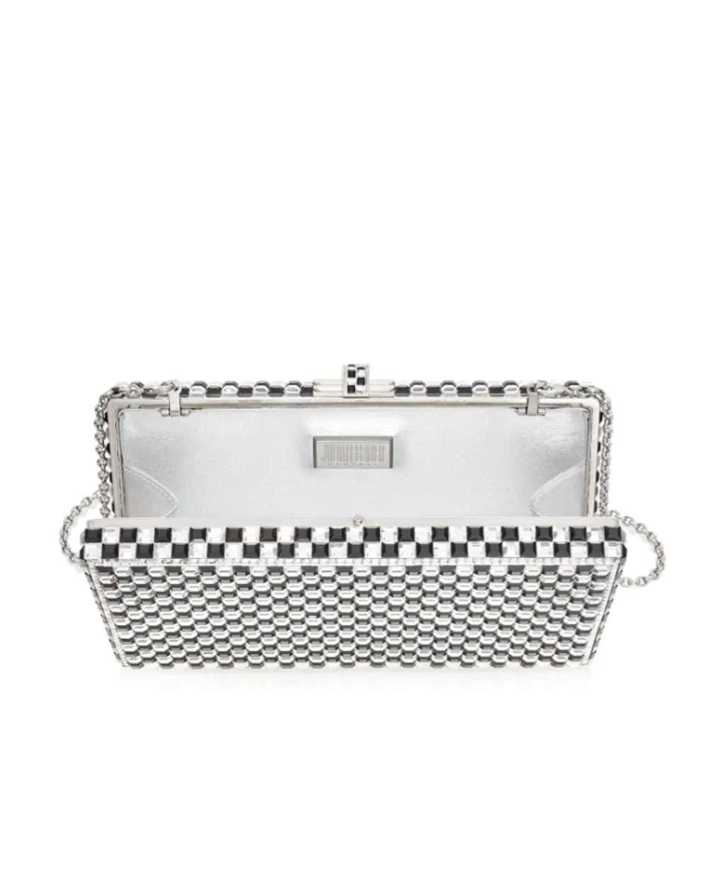 Sleek Rectangle Chessboard in Silver and Black