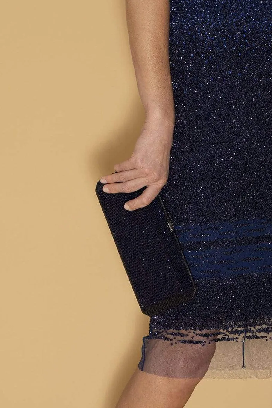Slim Rectangle Clutch - Indigo