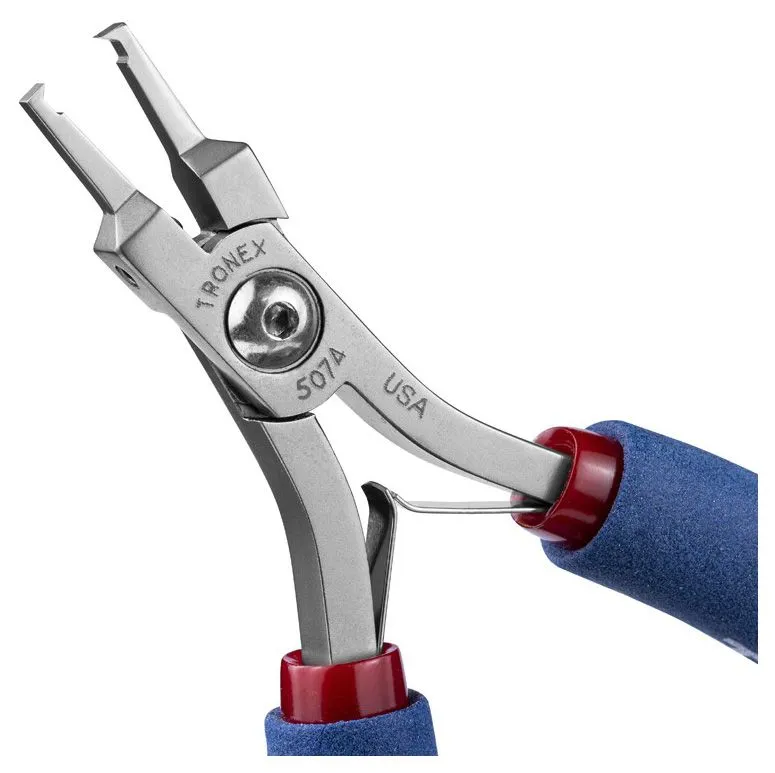 Tronex 5074 Mini Very Narrow, Long 90° Head Flush Carbon Steel Opposing Cutter, 4.9" OAL