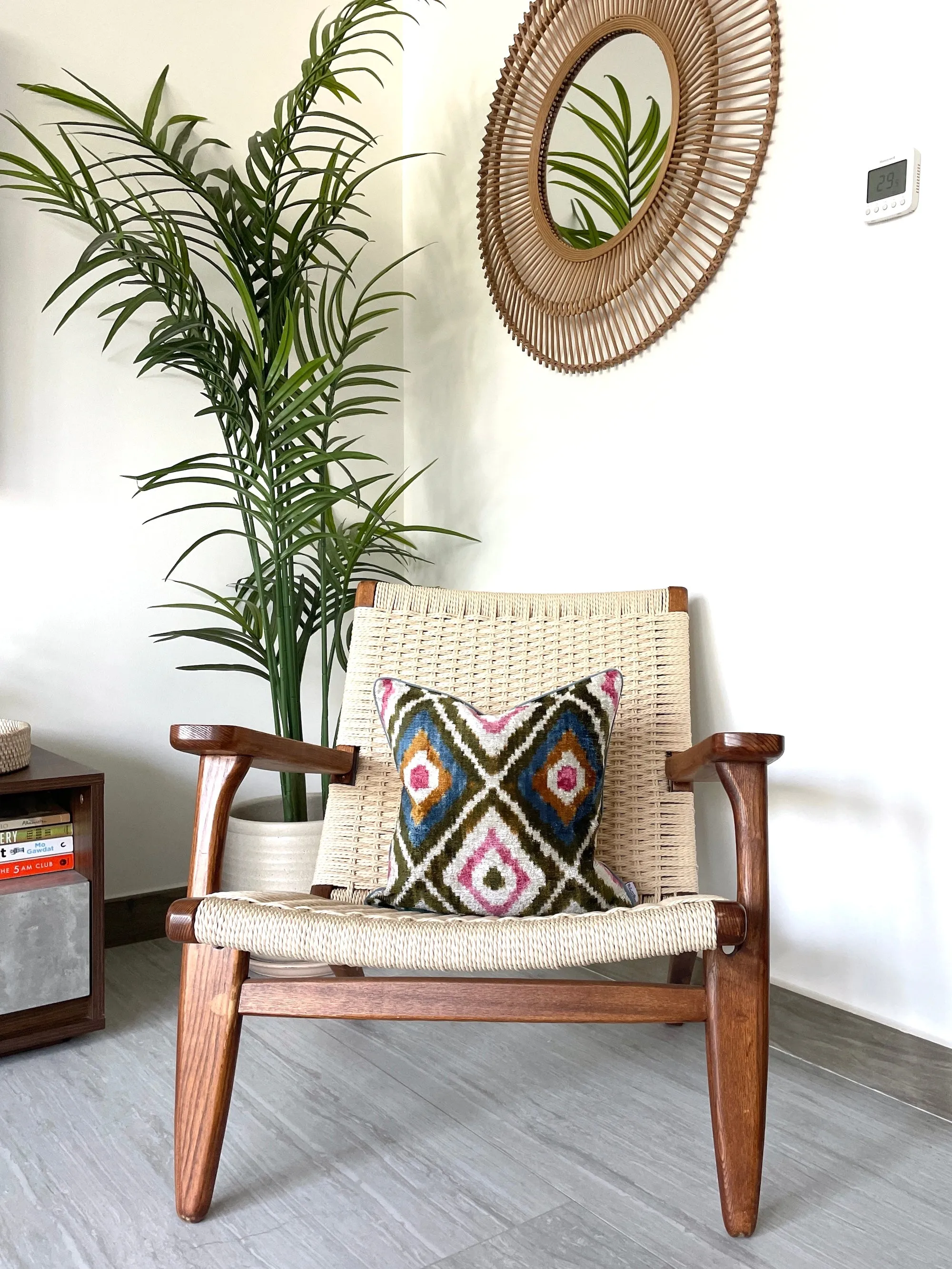 Velvet Ikat Cushion Aztec | Velvet Ikat Pillow Aztec