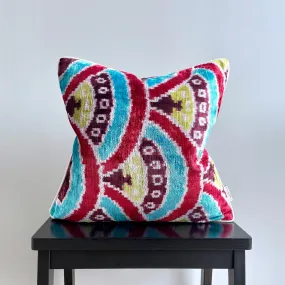 Velvet Ikat Cushion Decadence | Velvet Ikat Pillow Decadence