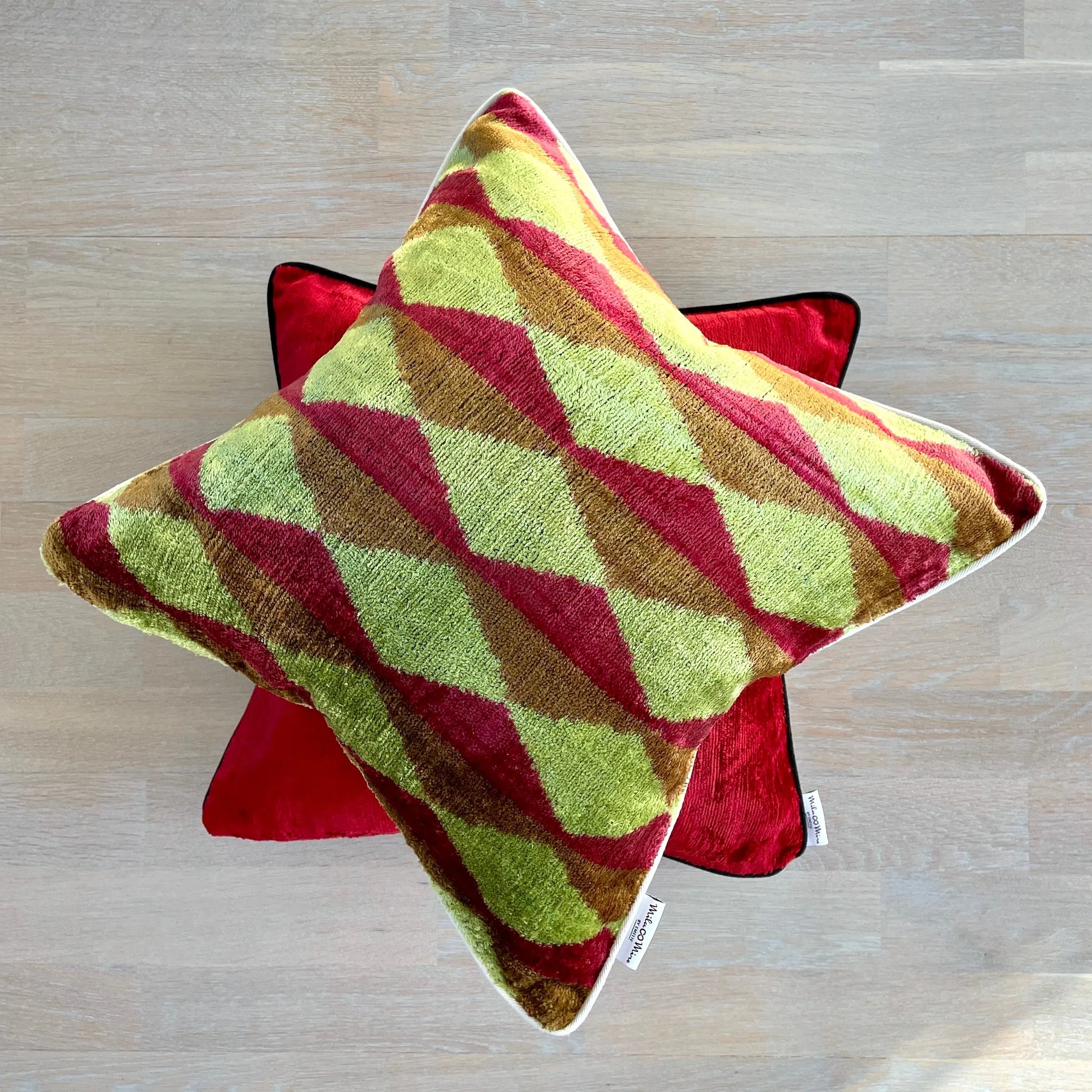Velvet Ikat Cushion Kite | Velvet Ikat Pillow Kite
