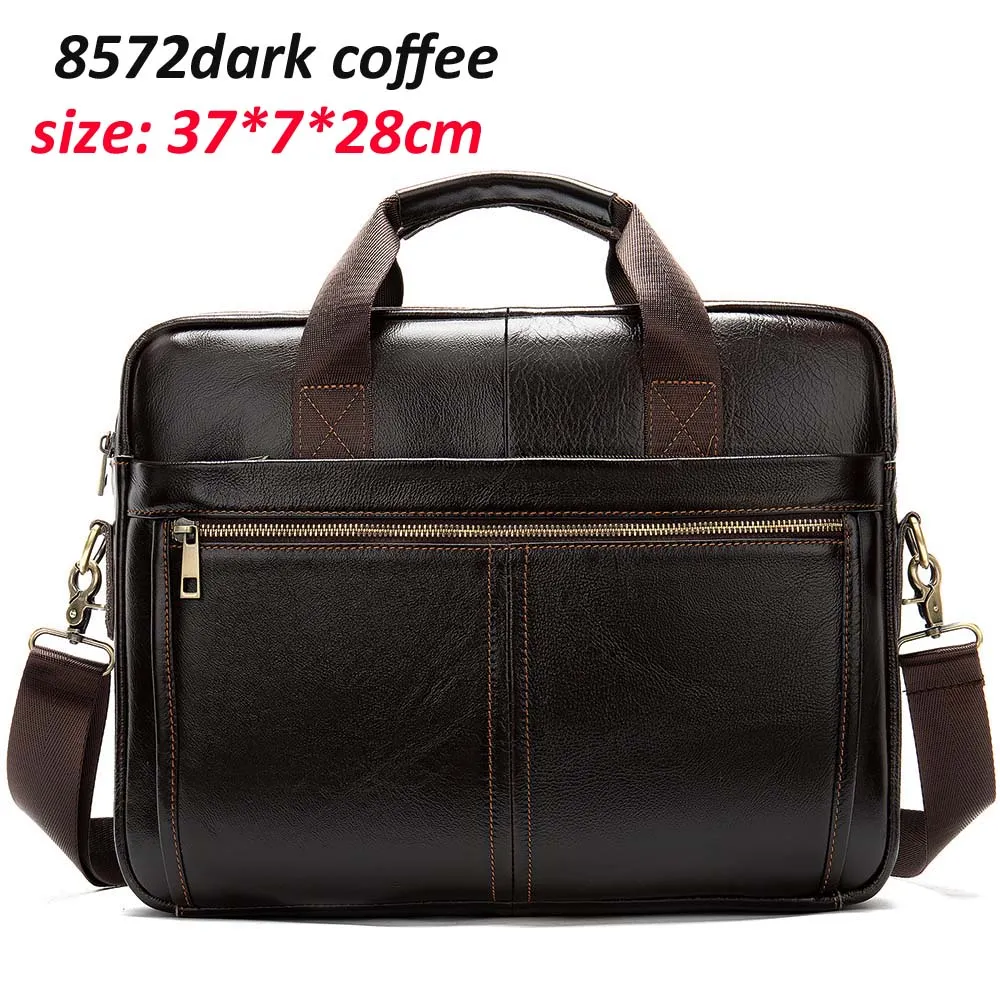 WESTAL Men's Briefcases Men's Bags Genuine Leather Lawyer/office Bag for Men Laptop Bag Leather Briefcases Bag for Documents 209