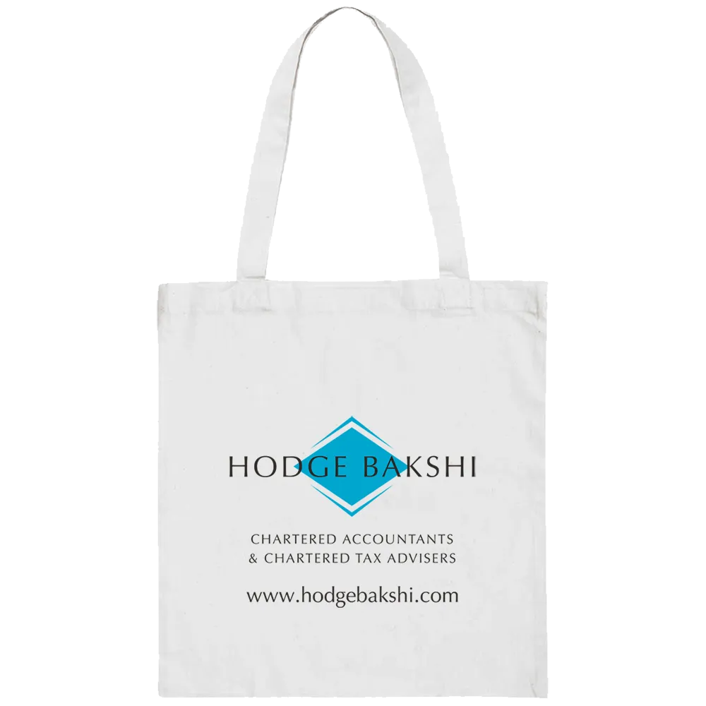 White Cotton Totes - Unprinted sample