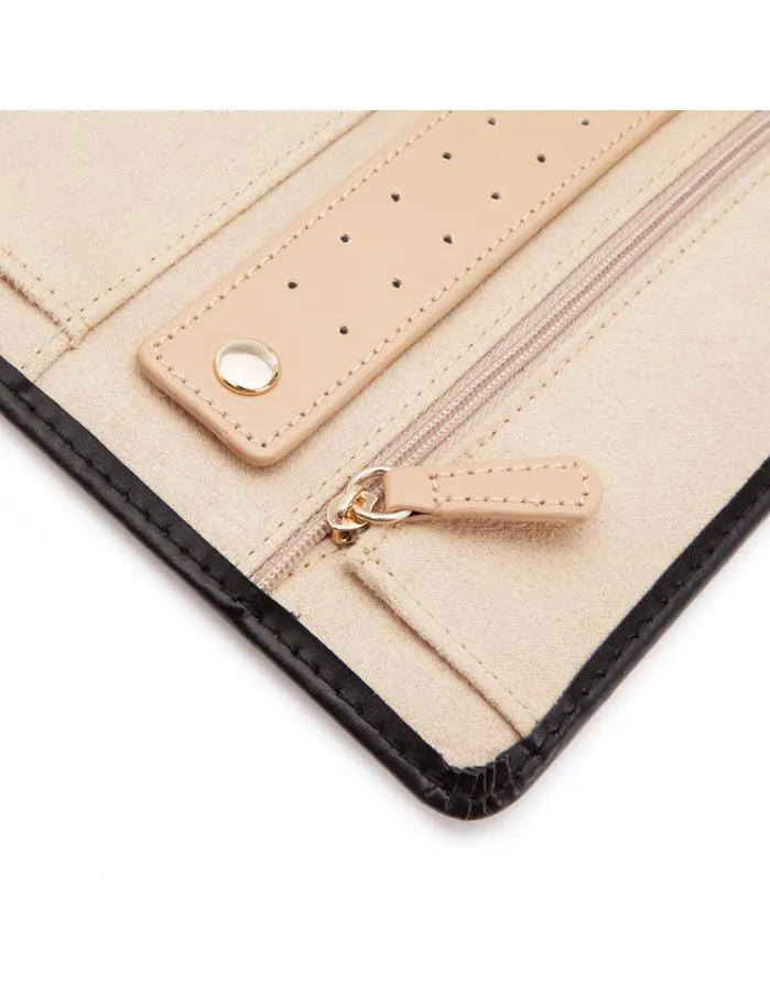 WOLF Chloé Jewelry Portfolio - Black Patterned Leather - LusterLoc