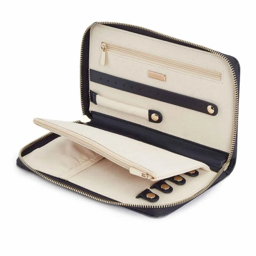 Wolf Maria Jewelry Portfolio Travel Case - Navy