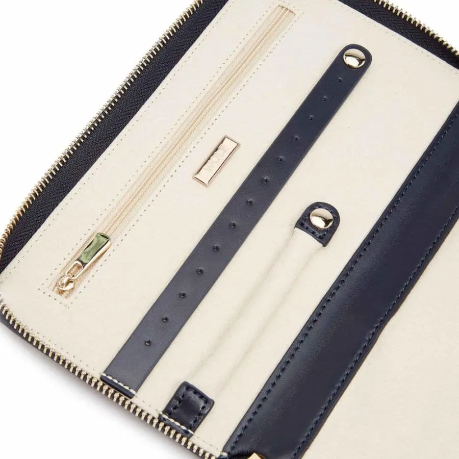 Wolf Maria Jewelry Portfolio Travel Case - Navy