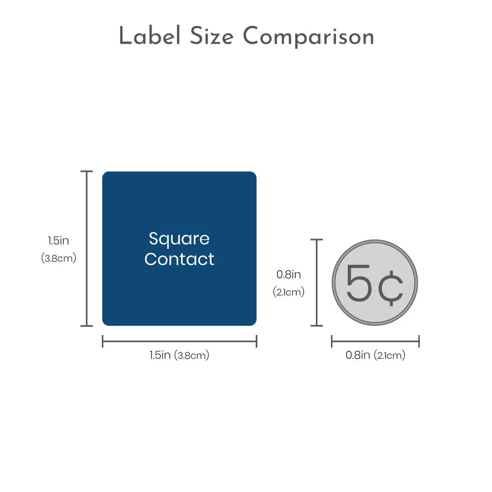 Woodland Animals Contact Labels