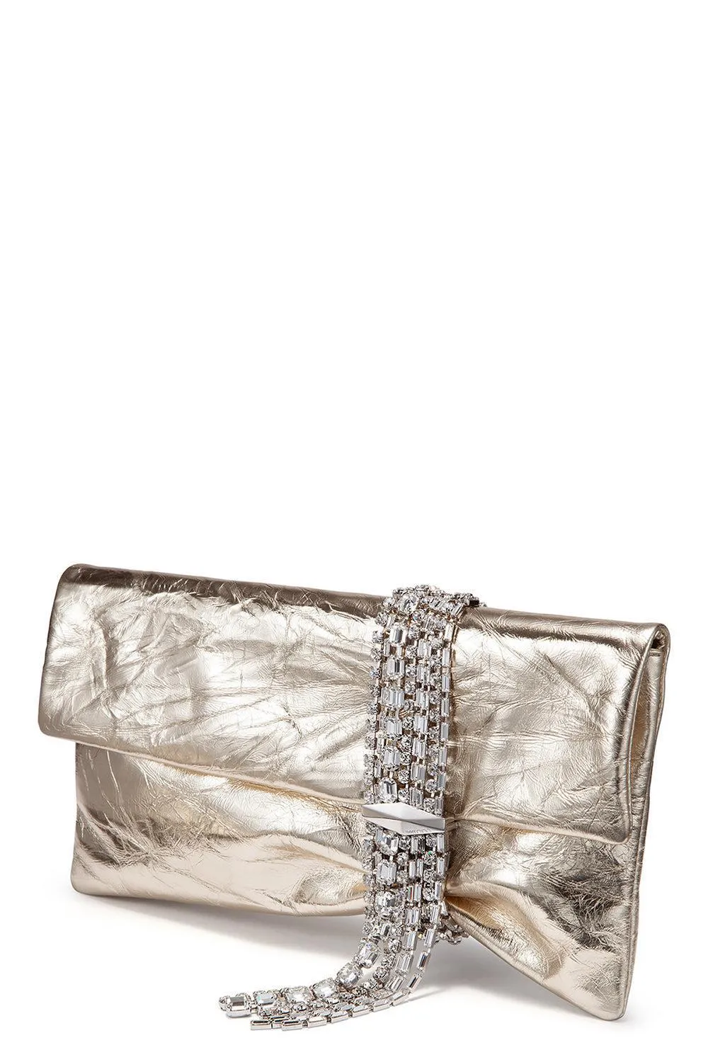 Zandra Clutch - Light Platinum Silver